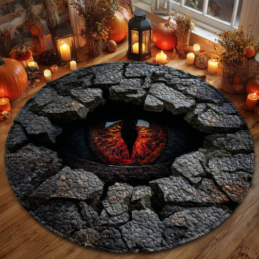 Demon Eye Quilted Round Mat NCU0TV453