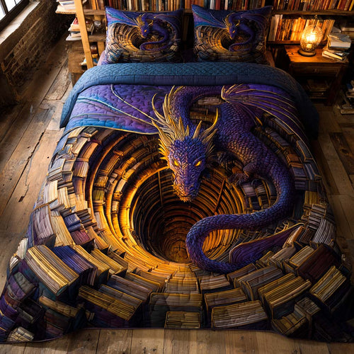 Depthfire Wyrm 3-Piece Quilted Bedding Set NCU0XD1279