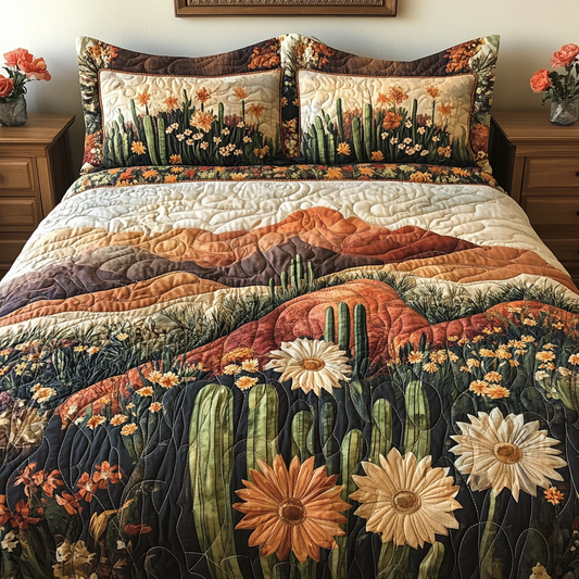Desert Bloom Quilted Bedding Set NCU0DV5004