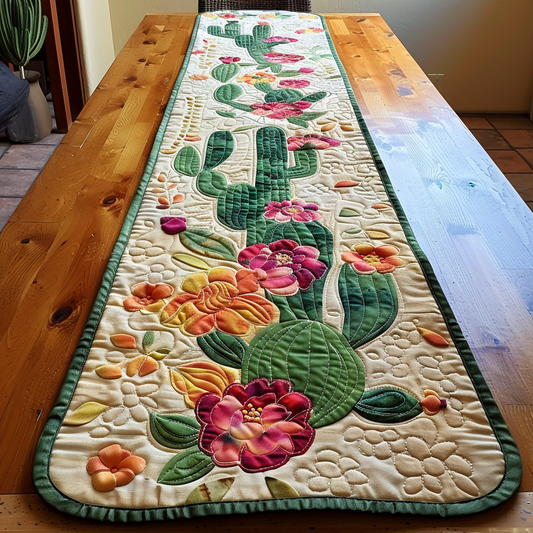 Desert Bloom Quilted Table Runner NCU0TH463