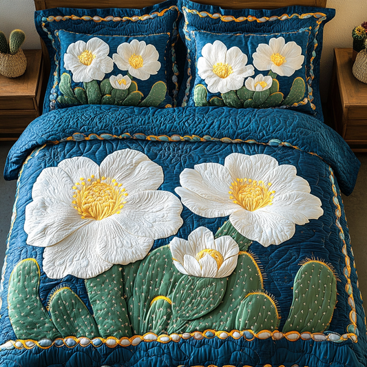 Desert Bloom 3-Piece Quilted Bedding Set NCU0DK6616