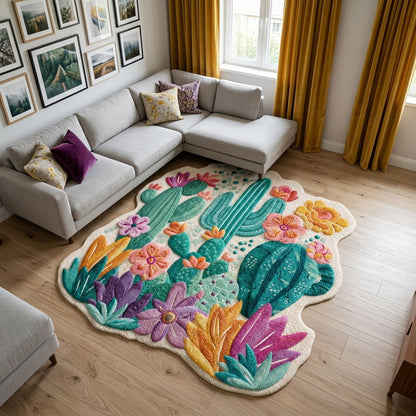 Desert Bloom Custom Shape Area Rug NCU0DK12302