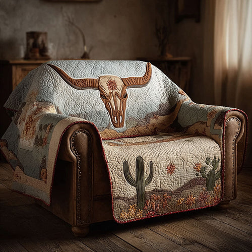 Desert Bloom Quilted Sofa Cover NCU0DK11899