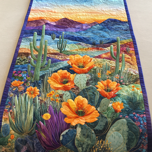 Desert Bloom Quilted Table Runner NCU0DK6970