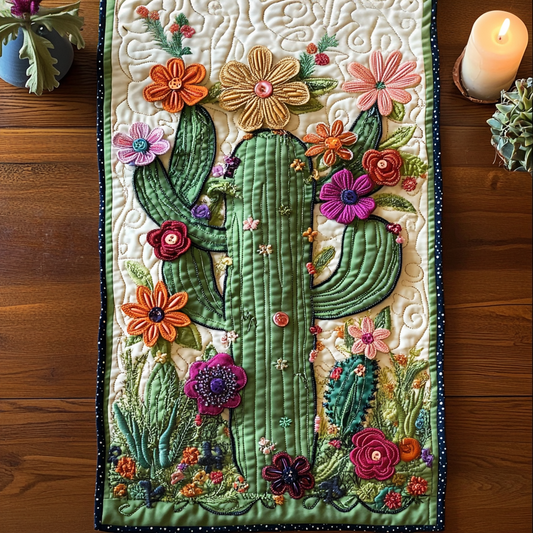 Desert Bloom Quilted Table Runner NCU0VH3767