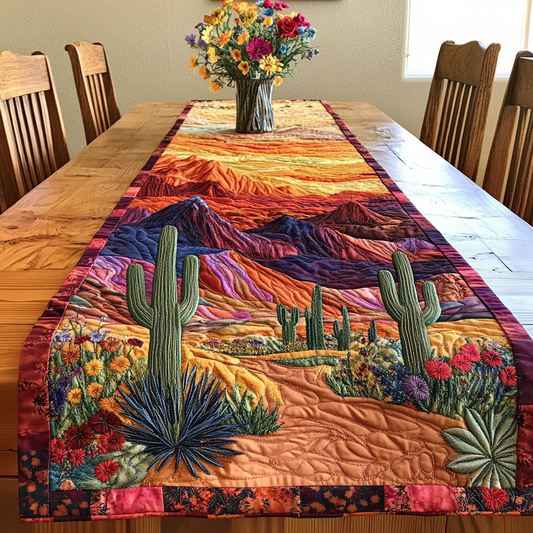 Desert Bloom Quilted Table Runner NCU0VL1505