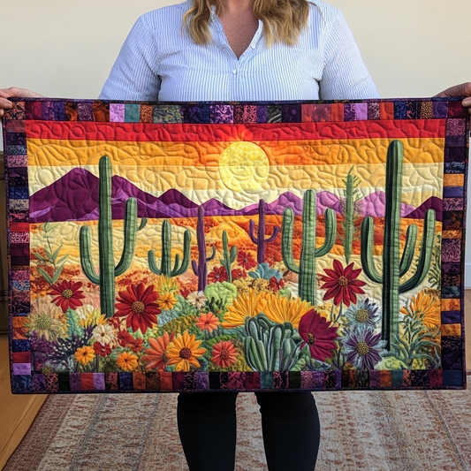 Desert Bloom Quilted Table Runner NCU0VL1564