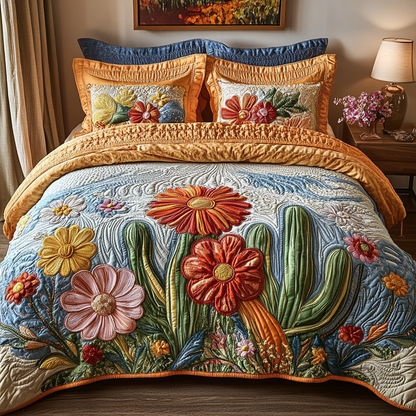 Desert Blush 3-Piece Quilted Bedding Set NCU0VH5994