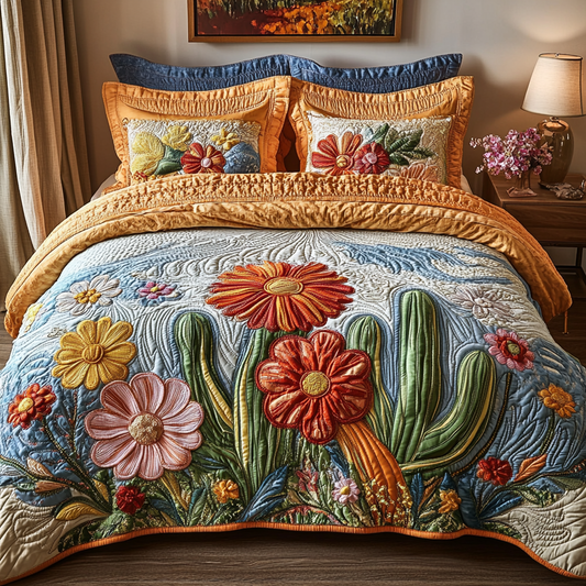 Desert Blush 3-Piece Quilted Bedding Set NCU0VH5994