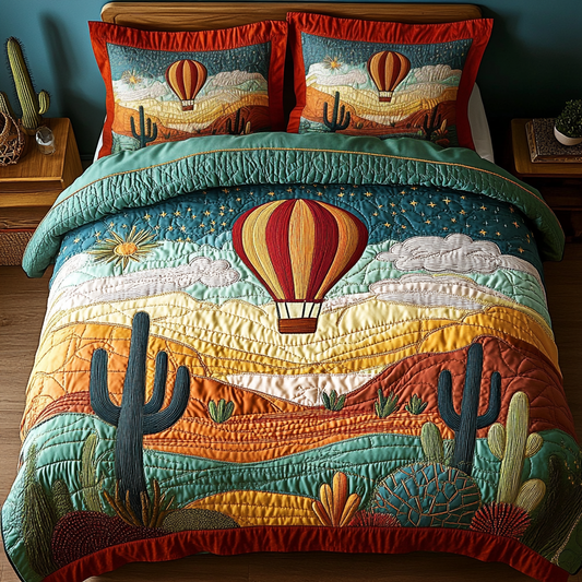 Desert Breeze 3-Piece Quilted Bedding Set NCU0VL2251