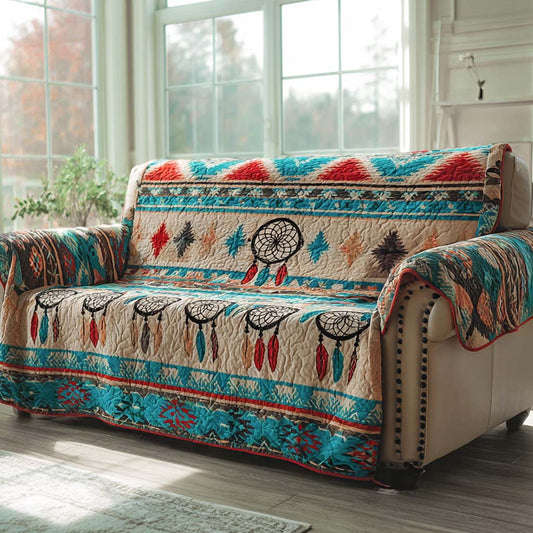 Desert Breeze Horizon Quilted Sofa Cover NCU0XD1843