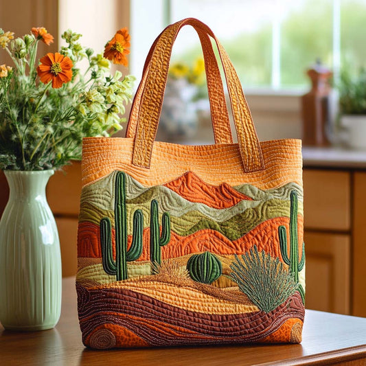 Desert Cactus Light Quilted Tote Bag NCU0NT8821