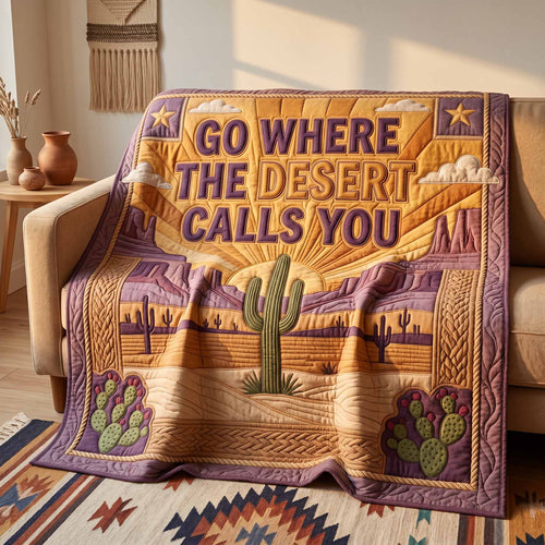 Desert Calls Quilted Blanket NCU0XD2891