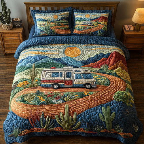 Desert Caravan 3-Piece Quilted Bedding Set NCU0PT6122