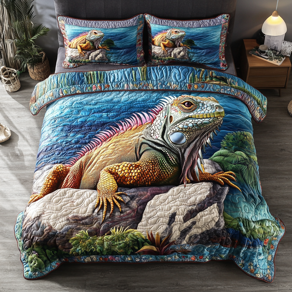 Desert Climber 3-Piece Quilted Bedding Set NCU0DK4679