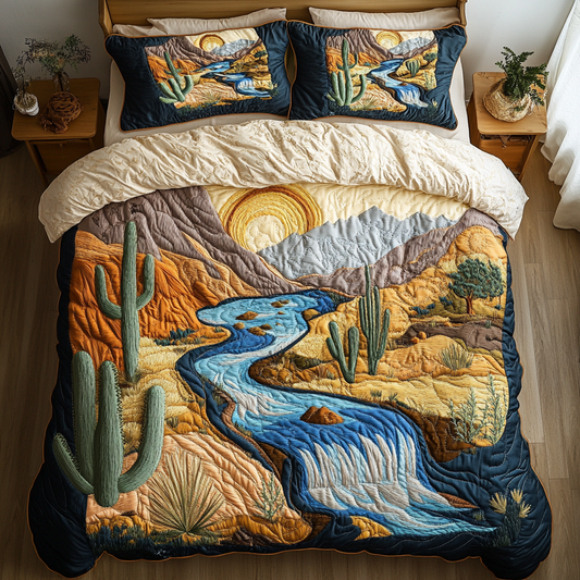 Desert Dream 3-Piece Quilted Bedding Set NCU0VH3446