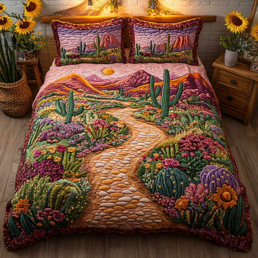 Desert Dream 3-Piece Quilted Bedding Set NCU0VL1619