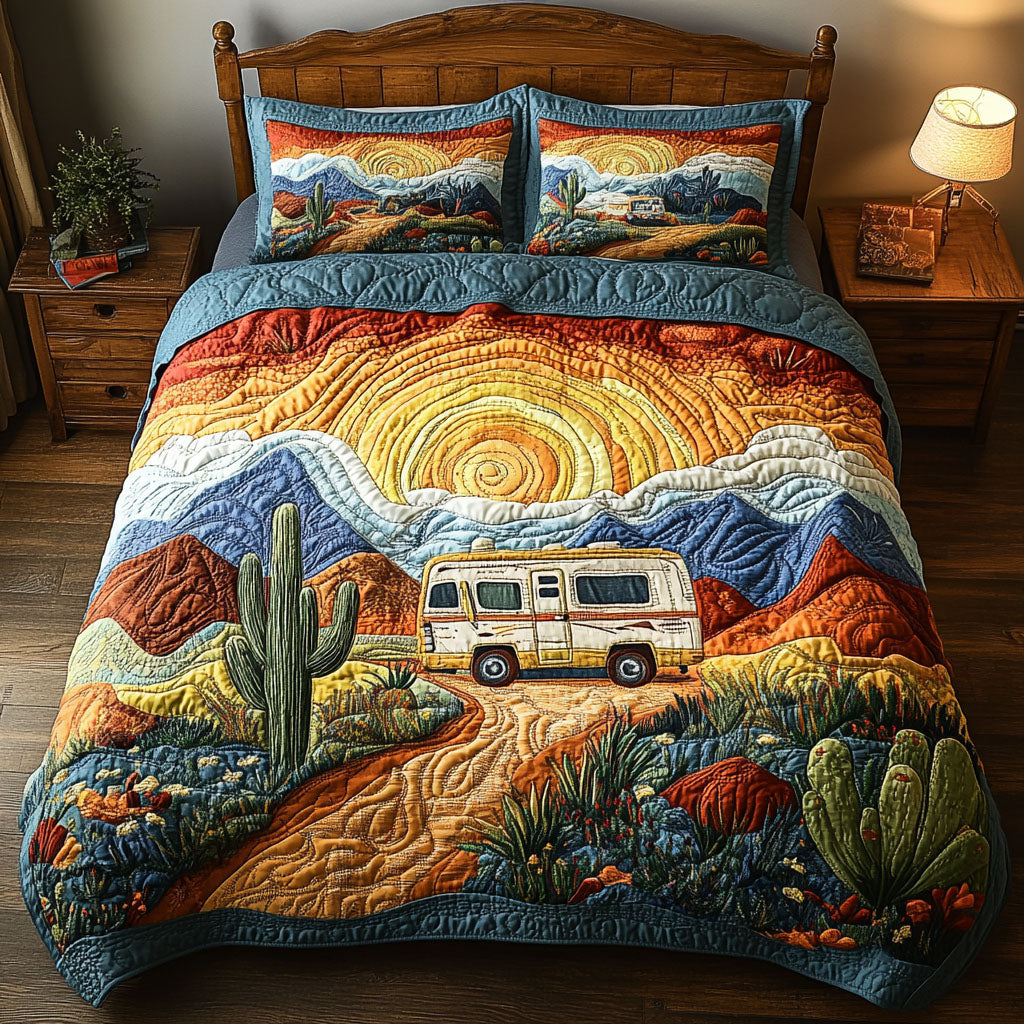 Desert Dreamer 3-Piece Quilted Bedding Set NCU0PT6080