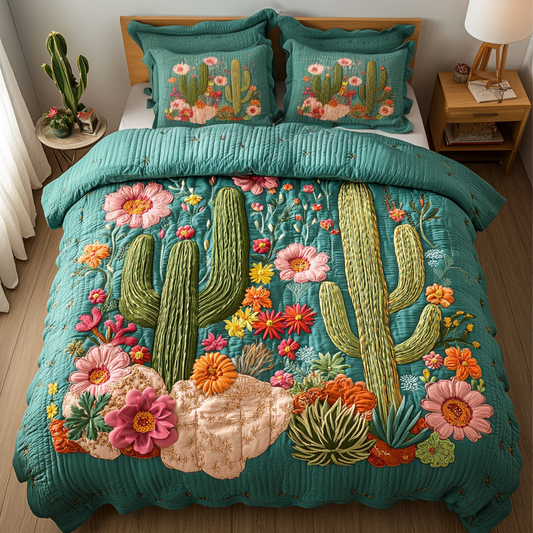 Desert Dreams 3-Piece Quilted Bedding Set NCU0VH2306