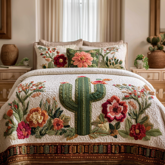 Desert Dreams 3-Piece Quilted Bedding Set NCU0VH5869