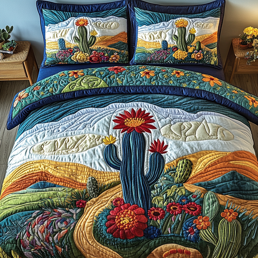 Desert Dreams 3-Piece Quilted Bedding Set NCU0VL1079