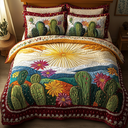 Desert Dreams 3-Piece Quilted Bedding Set NCU0DV3690