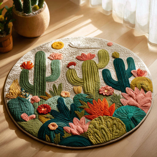 Desert Eden Quilted Round Mat NCU0TV006