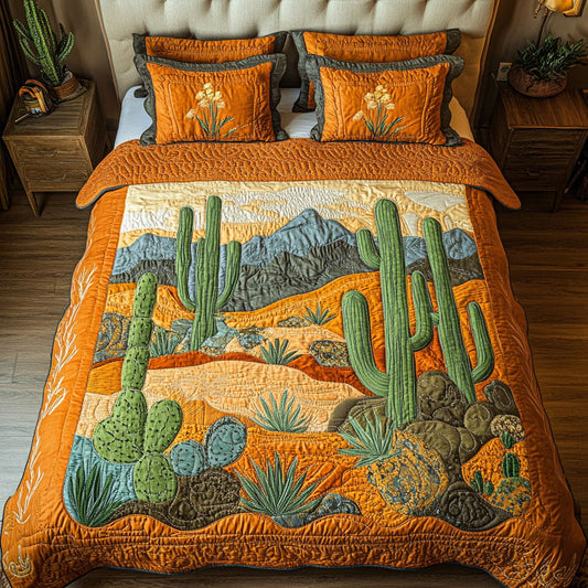 Desert Elegance 3-Piece Quilted Bedding Set NCU0NT4165