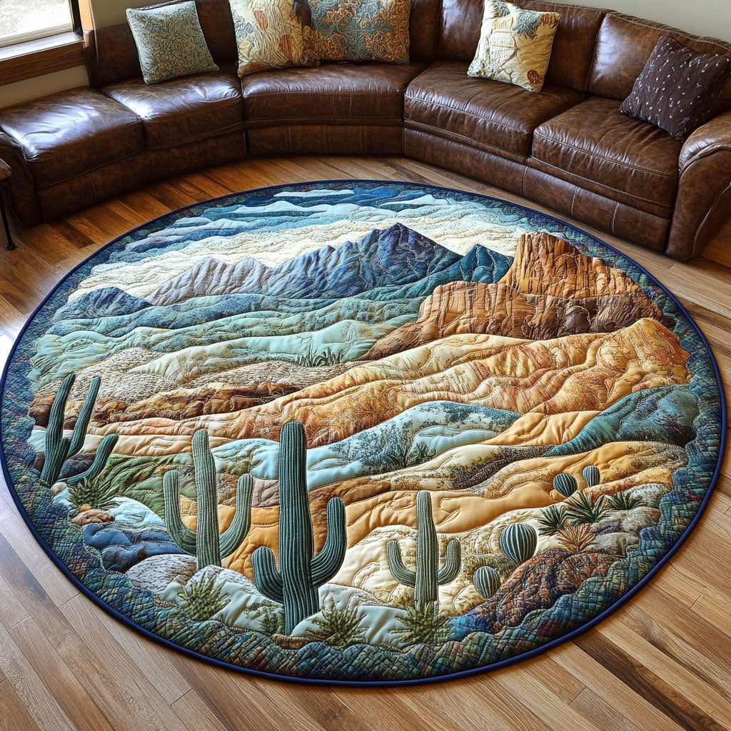 Desert Escape Quilted Round Mat NCU0PT5495