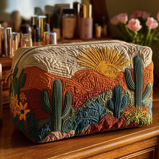 Desert Flora Quilted Makeup Bag NCU0PT9623
