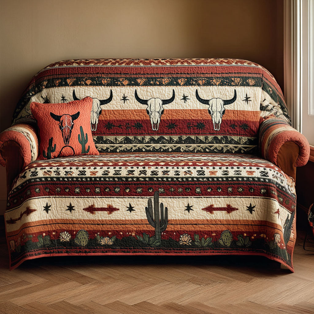 Desert Gallop Quilted Sofa Cover NCU0NT11942