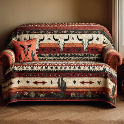 Desert Gallop Quilted Sofa Cover NCU0NT11942