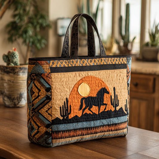 Desert Gallop Quilted Tote Bag NCU0PT8617