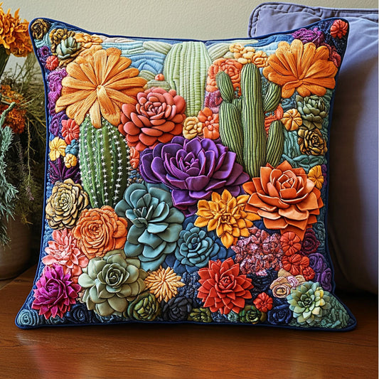 Desert Garden Quilted Pillow Case NCU0NT6122
