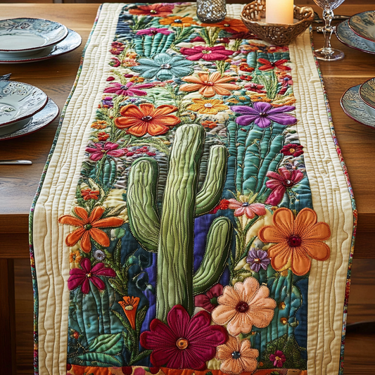 Desert Garden Quilted Table Runner NCU0VH3771