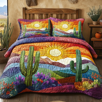 Desert Glow 3-Piece Quilted Bedding Set NCU0VL966