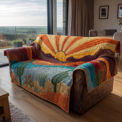 Desert Glow Quilted Sofa Cover NCU0DK12236