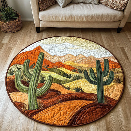 Desert Harmony Quilted Round Mat NCU0NT4436