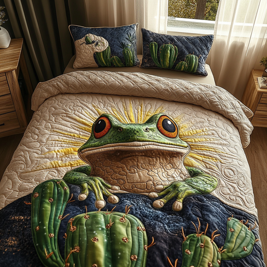 Desert Hopper 3-Piece Quilted Bedding Set NCU0DV5554