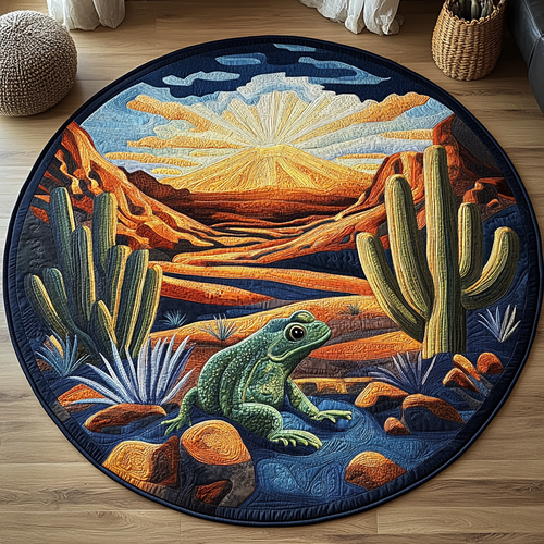 Desert Hopper Quilted Round Mat NCU0DV5589