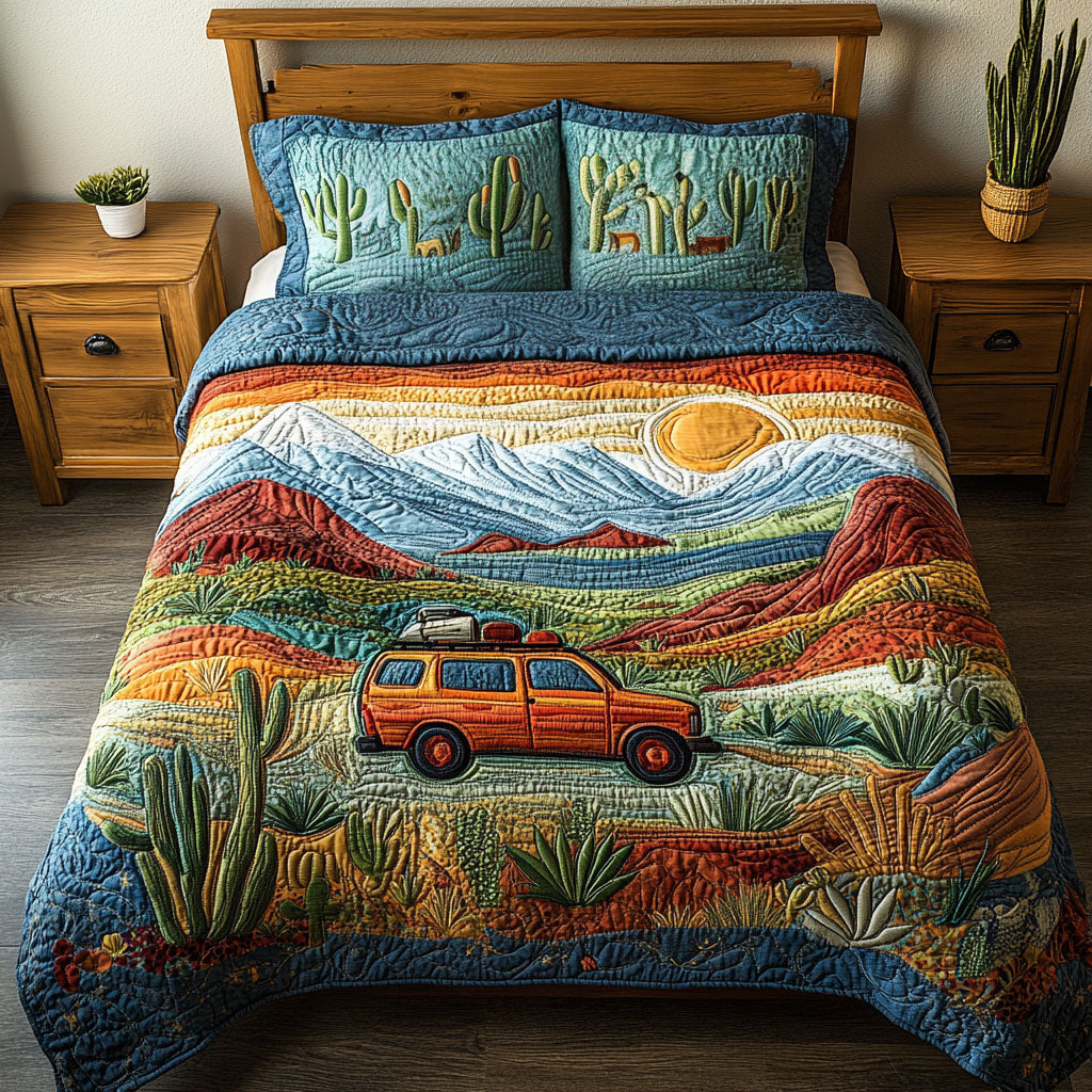 Desert Horizon 3-Piece Quilted Bedding Set NCU0PT6081