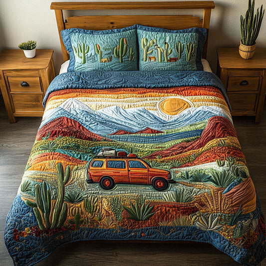Desert Horizon 3-Piece Quilted Bedding Set NCU0PT6081