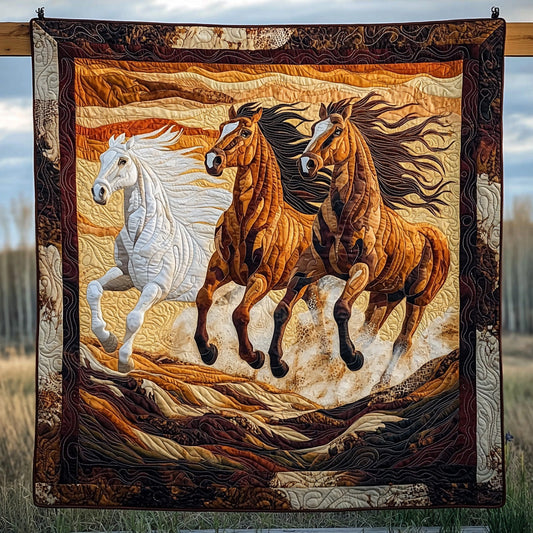 Desert Horse Quilted Blanket NCU0DV6357