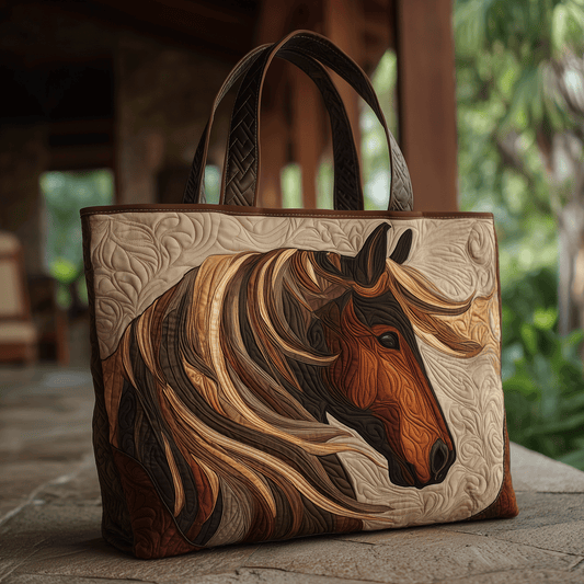 Desert Horse Quilted Tote Bag NCU0TH2860