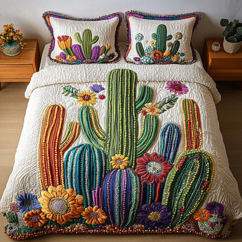 Desert Jewel 3-Piece Quilted Bedding Set NCU0NT4525