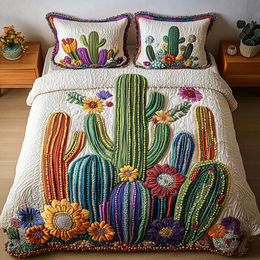 Desert Jewel 3-Piece Quilted Bedding Set NCU0NT4525