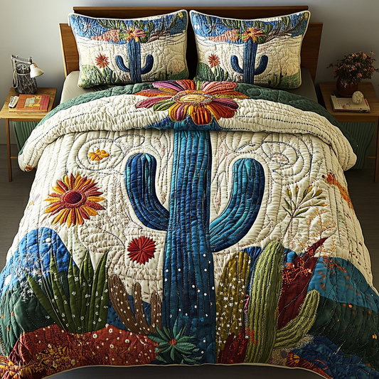 Desert Jewel 3-Piece Quilted Bedding Set NCU0VL1080