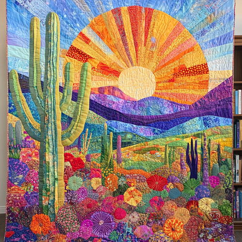 Desert Landscape Quilted Blanket NCU0DV4306