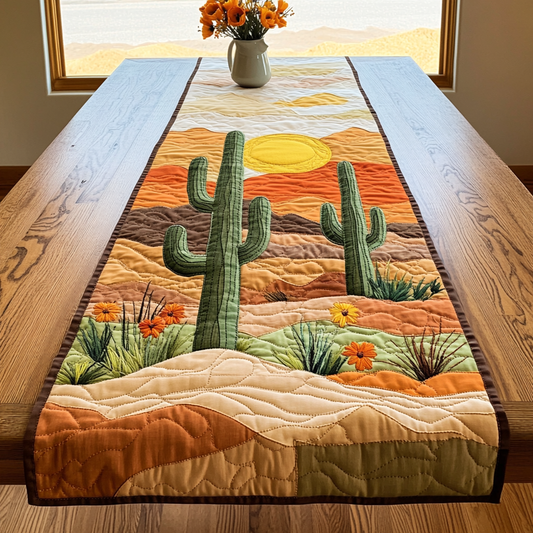Desert Landscape Quilted Table Runner NCU0VL1507