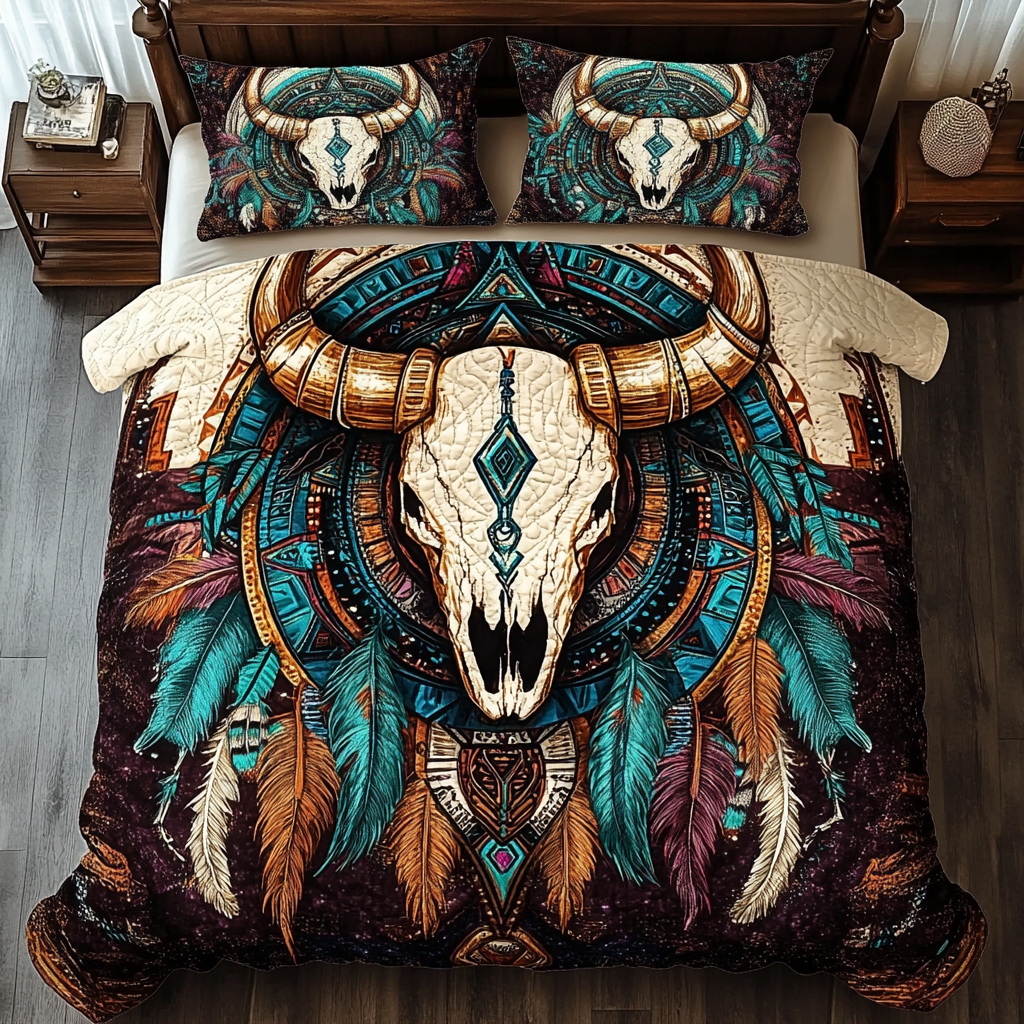 Desert Legacy 3-Piece Quilted Bedding Set NCU0VL1165